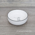 Pet Drink Food Ceramic Bowl para Cat Dog